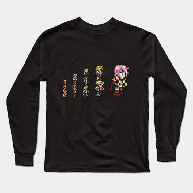 Final Fantasy Evolution Long Sleeve T-Shirt by sephcornel